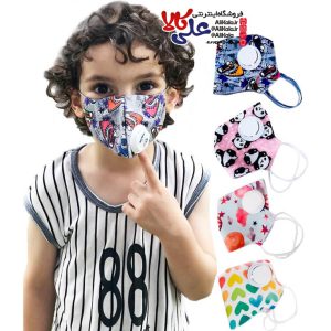 ماسک تنفسی فیلتر دار کودک مدل طرح دار (2)