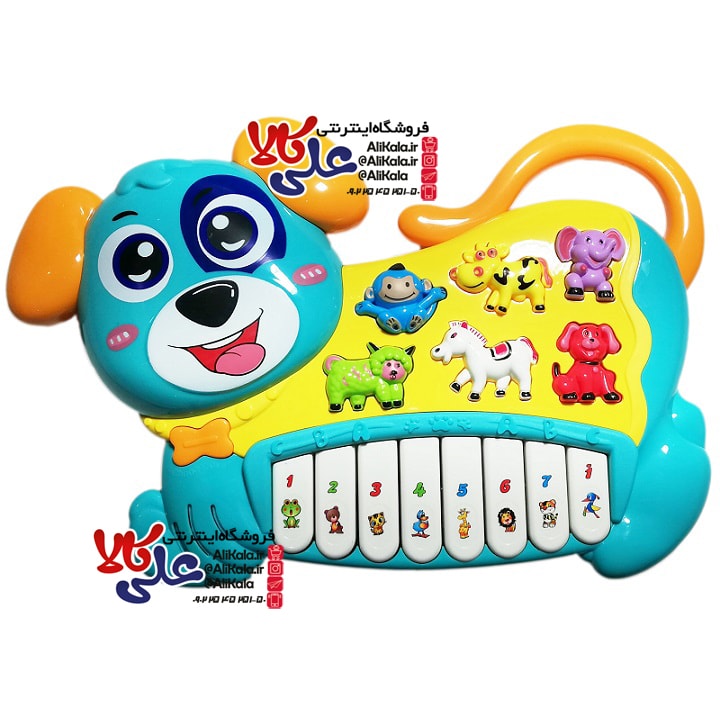 اسباب بازی آموزشی ارگ موزیکال طرح حیوانات مدل سگ کد 85527