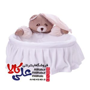 سبد لوازم بهداشتی حصیری اتاق کودک طرح خرس الن بیبی (3)