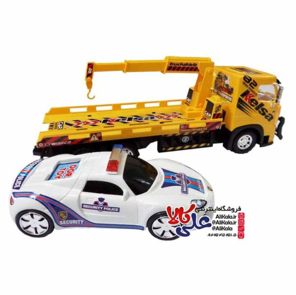 جرثقیل اسباب بازی و حمل ماشین دورج توی مدل Tow Truck مجموعه 2 عددی کد 02 (2)