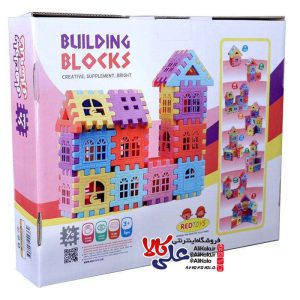 بازی آموزشی و فکری ساختنی مدل بلوک های خانه سازی 60 تکه Building Blocks