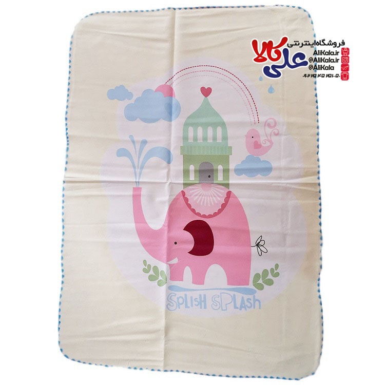 تشک تعویض و زیرانداز نوزاد بزرگ طرح فیل کد AK01