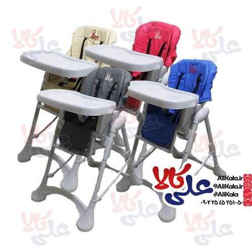 صندلی غذاخوری کودک بدنه سفید بیبی مک(زویه بیبی)z110