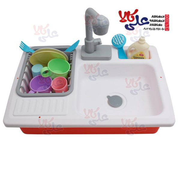 سرویس اسباب بازی مدل سینک ظرفشویی برقی سیحان تویز کد Washing Basin ۱۴۰۰ (3)