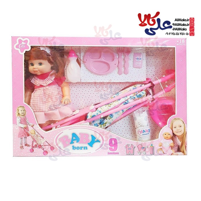 عروسک جیشی بیبی برن Baby born mv655