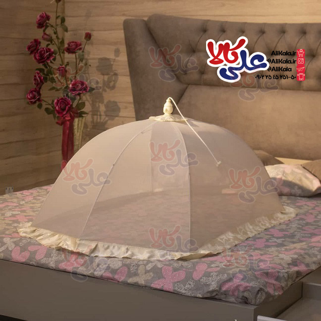 پشه بند کودک مدل چتری 4 میل حریر