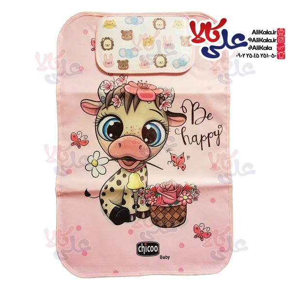 تشک تعویض و زیرانداز نوزاد چیکو بیبی طرح گاو کد 01